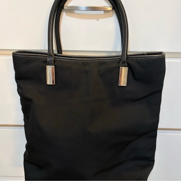 Gucci Handbags - Vintage Gucci Black Nylon Tote Bag